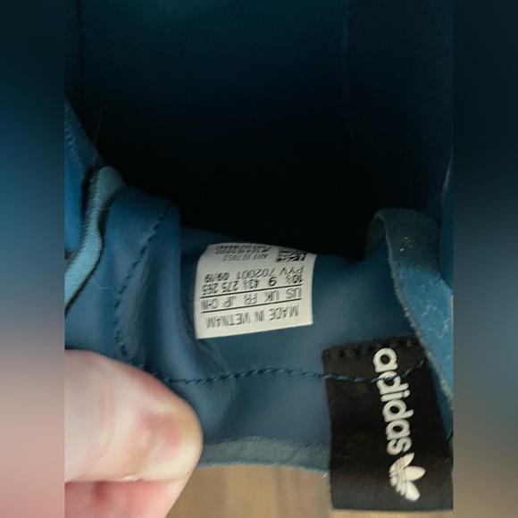 Dark Teal Adidas Sneakers - Picture 6 of 6